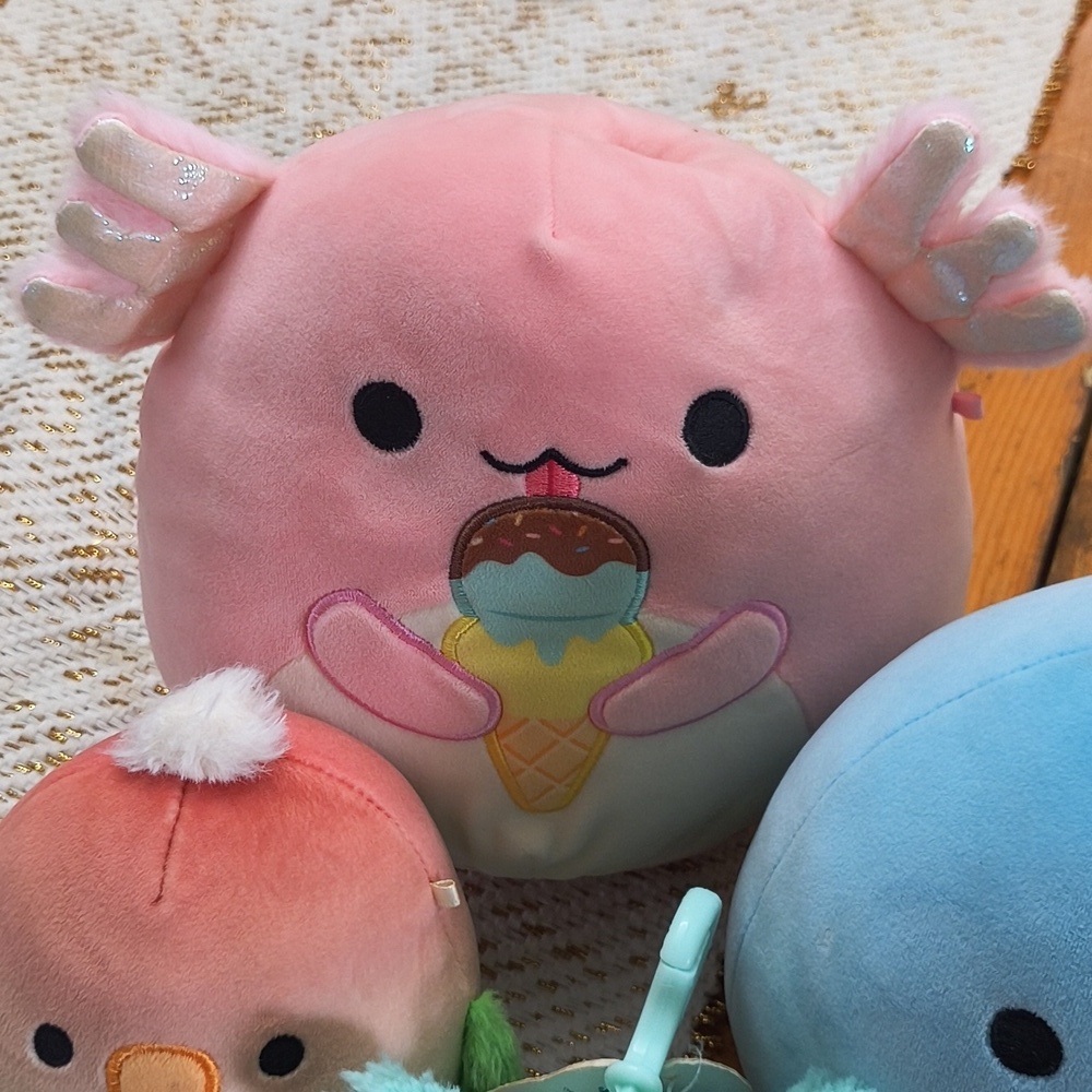 Squishmallows Pink and Blue Plush Toy Collection - Picture 2 of 5